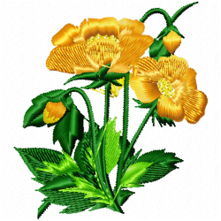 Flowers Embroidery Design 12